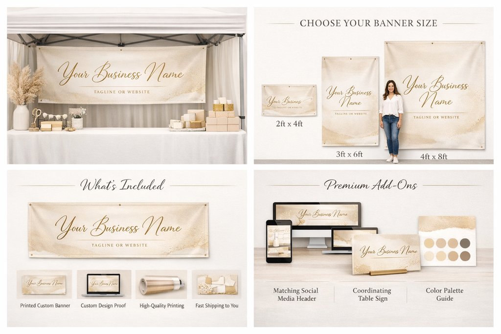 Custom Banner – Personalized Design for Your Business – Alias & Aliza ...